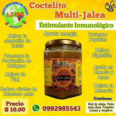 Multi-Jalea, preparado de la línea del centro que incluye jalea real